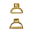 Mini Luxe Crescent Claw Clip Set – Gold