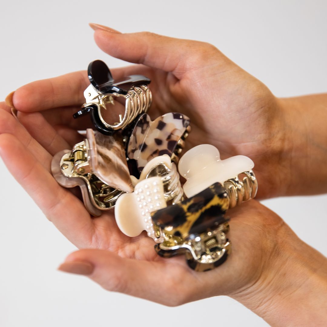 Mini Claw Clip Set - Neutrals