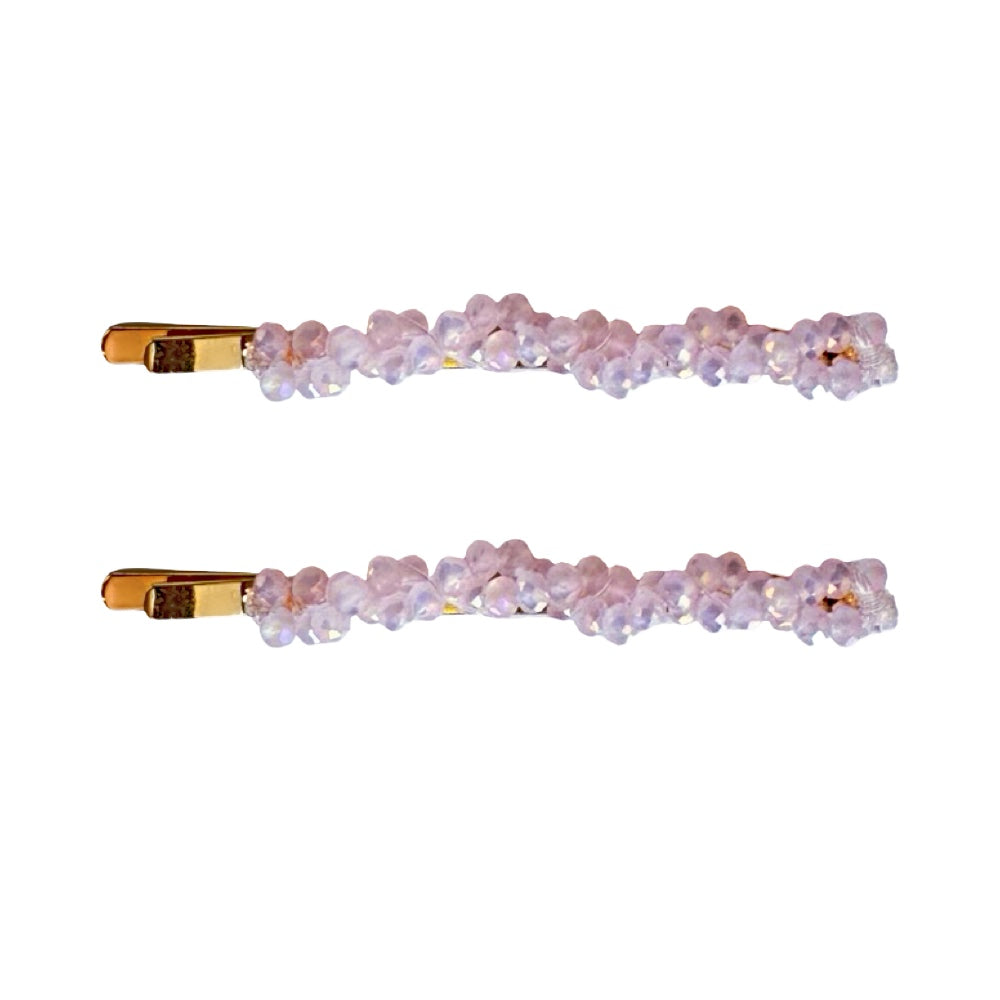 Bobby Pin Set of 2  - Rose Quartz