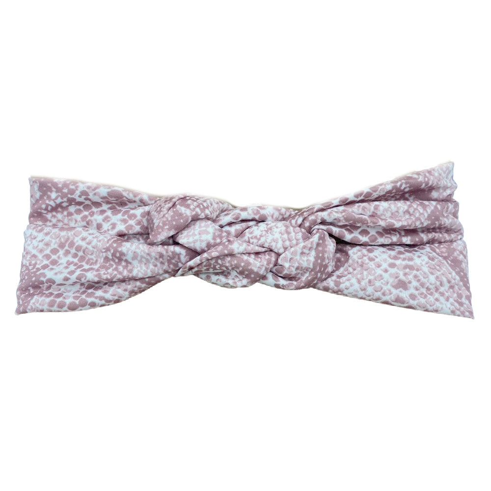 Mauve Snake Infinity Turban