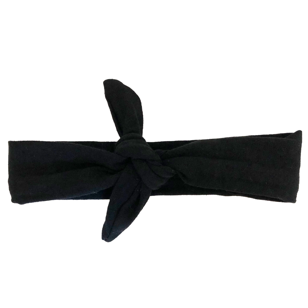 Luxe Bamboo Knotted Headband - Black