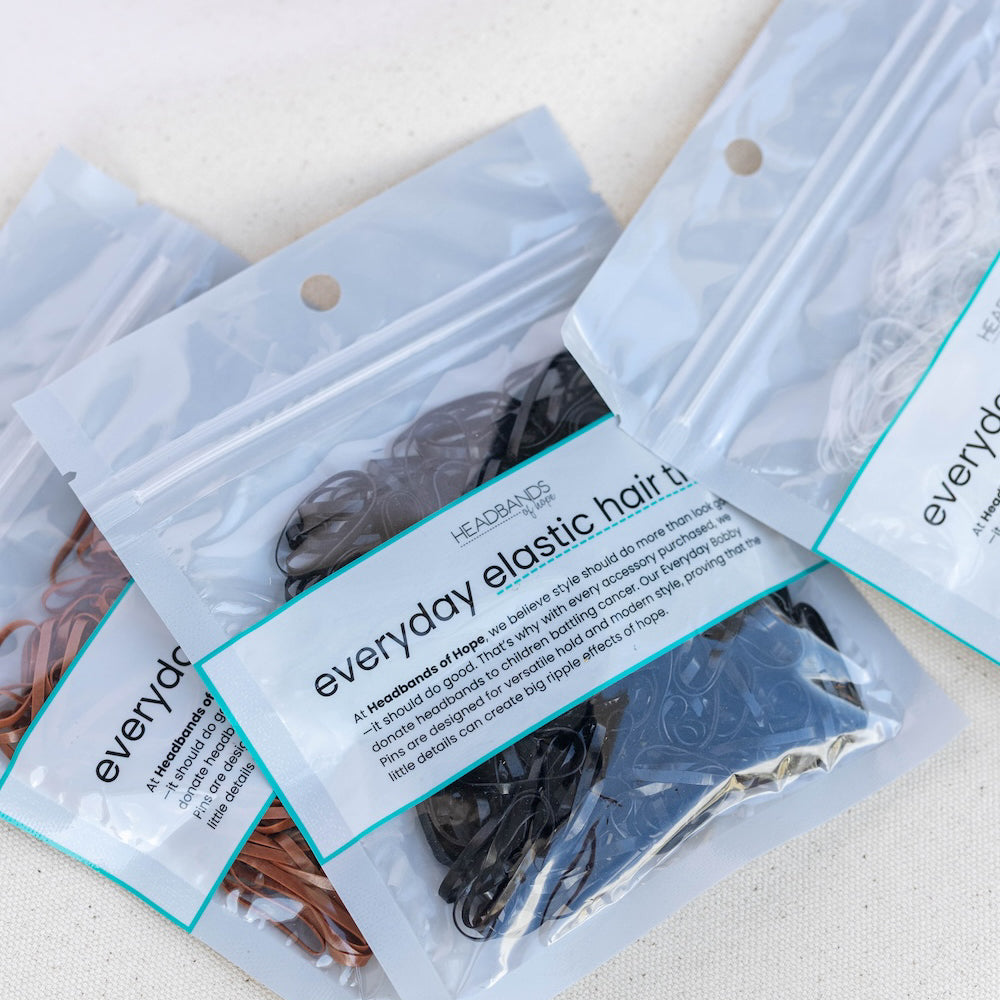 No Snag Elastic Hair Ties - 300 pc/bag