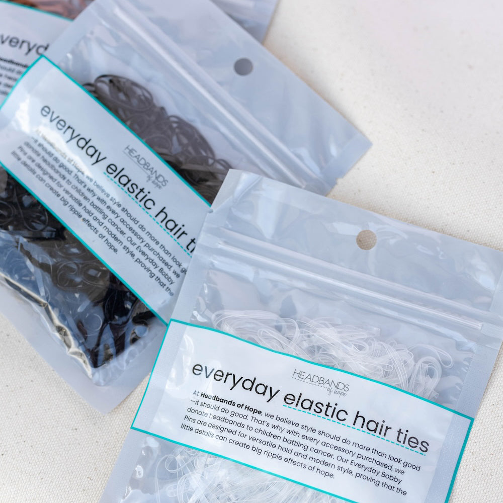 No Snag Elastic Hair Ties - 300 pc/bag