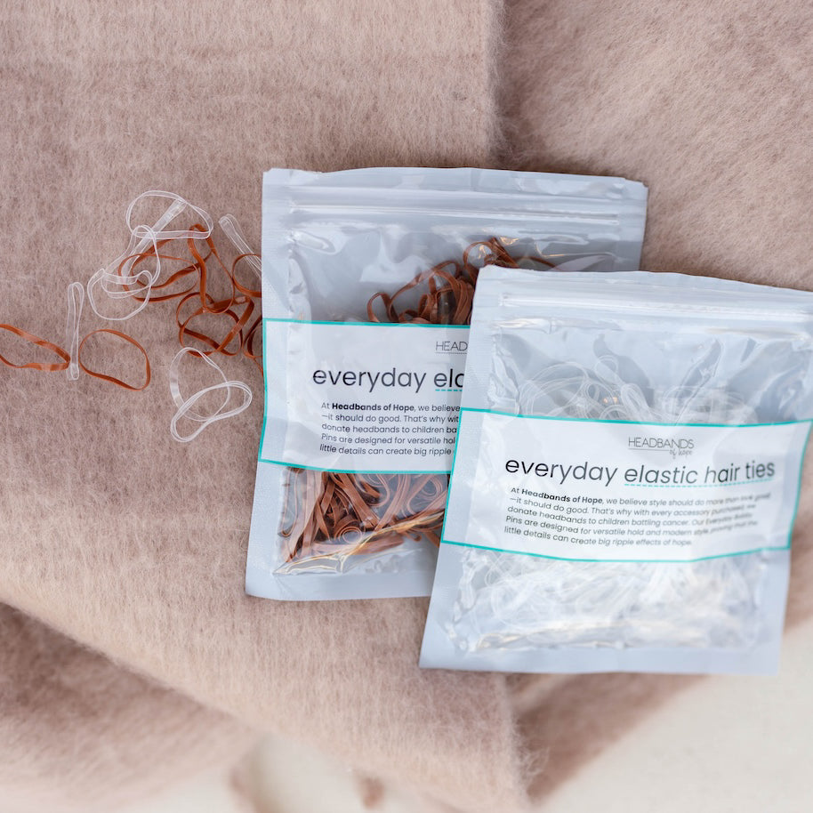 No Snag Elastic Hair Ties - 300 pc/bag