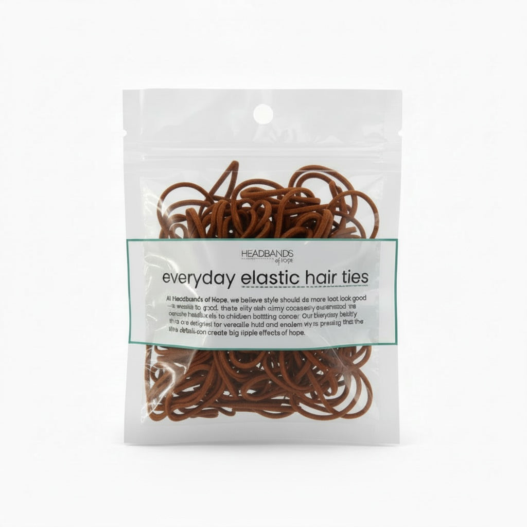 No Snag Elastic Hair Ties - 300 pc/bag
