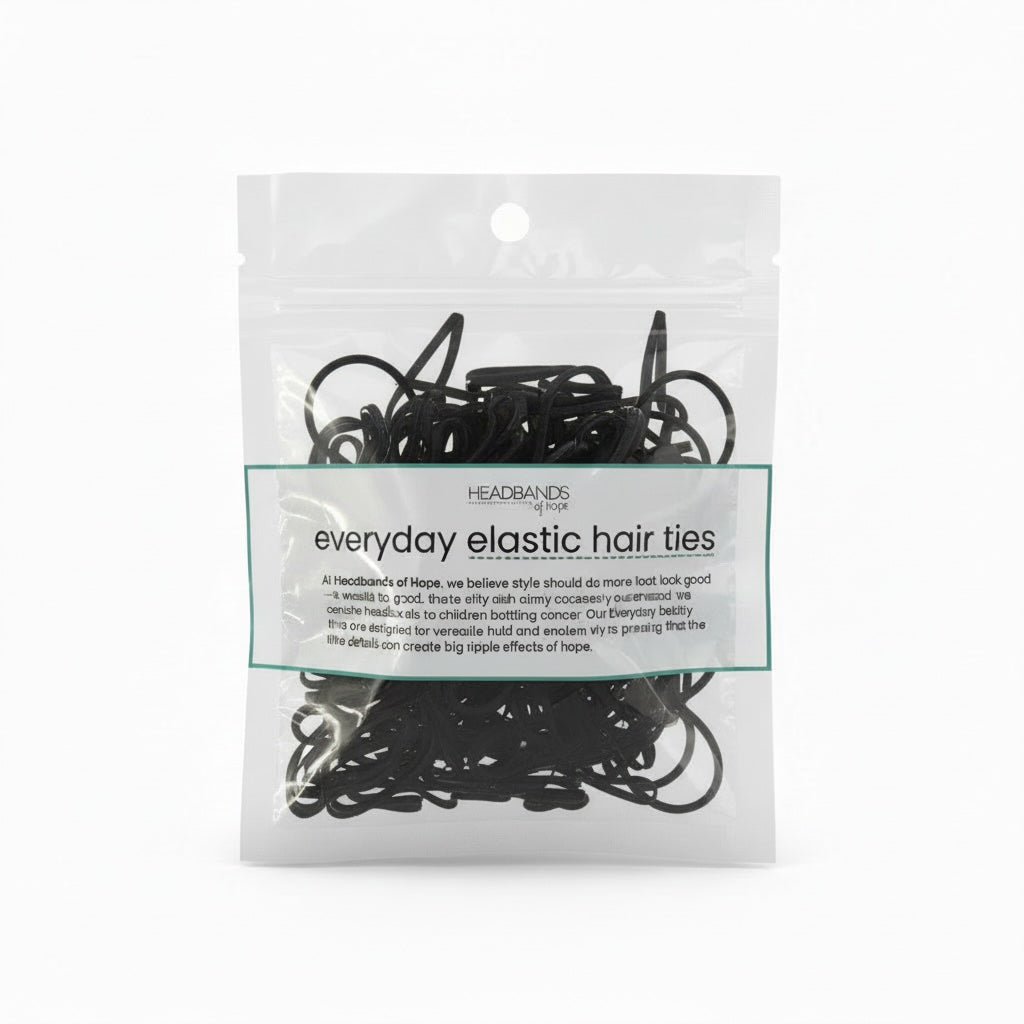 No Snag Elastic Hair Ties - 300 pc/bag