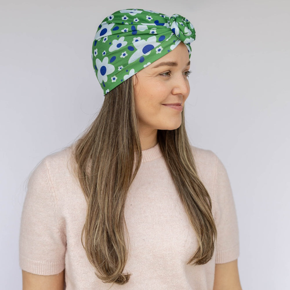 Luxe Bamboo Hope Full Coverage Turban - St. Baldrick's Floral