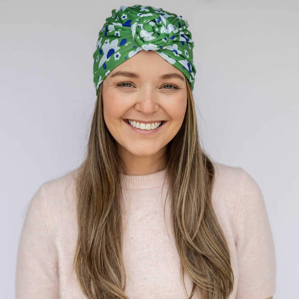Luxe Bamboo Hope Full Coverage Turban - St. Baldrick's Floral