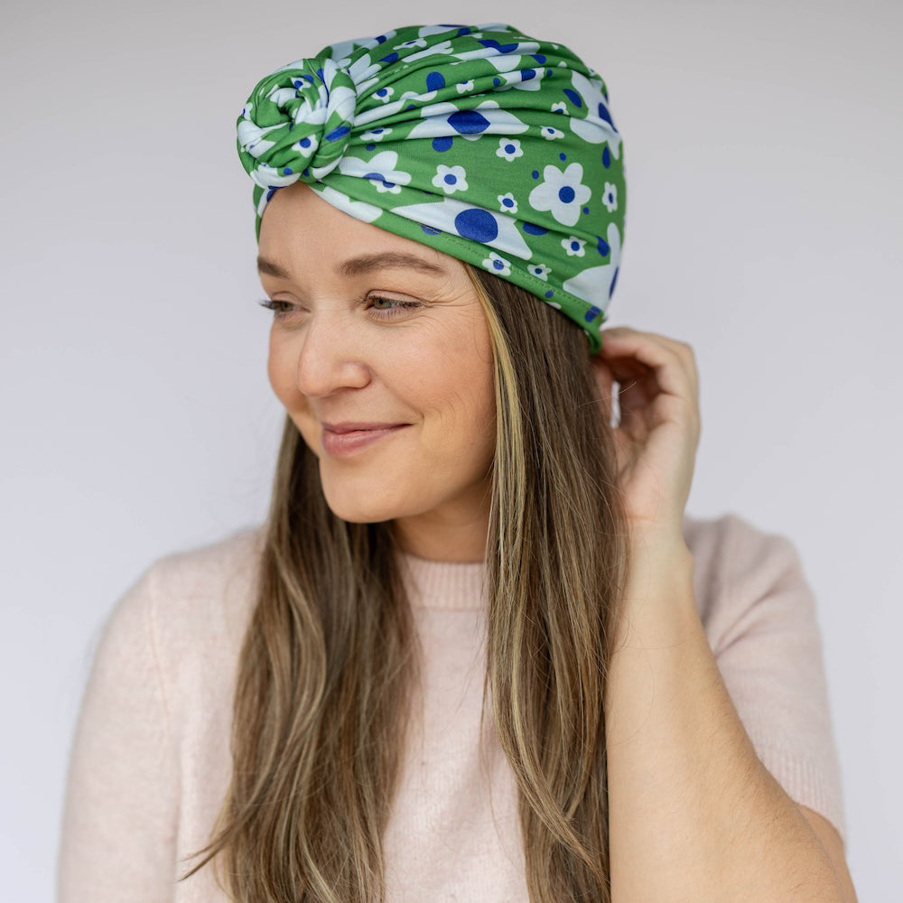 Luxe Bamboo Hope Full Coverage Turban - St. Baldrick's Floral