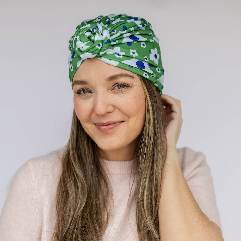 Luxe Bamboo Hope Full Coverage Turban - St. Baldrick's Floral
