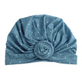 Women's Luxe Bamboo Hope Turban - Dark Jade Polka Dot