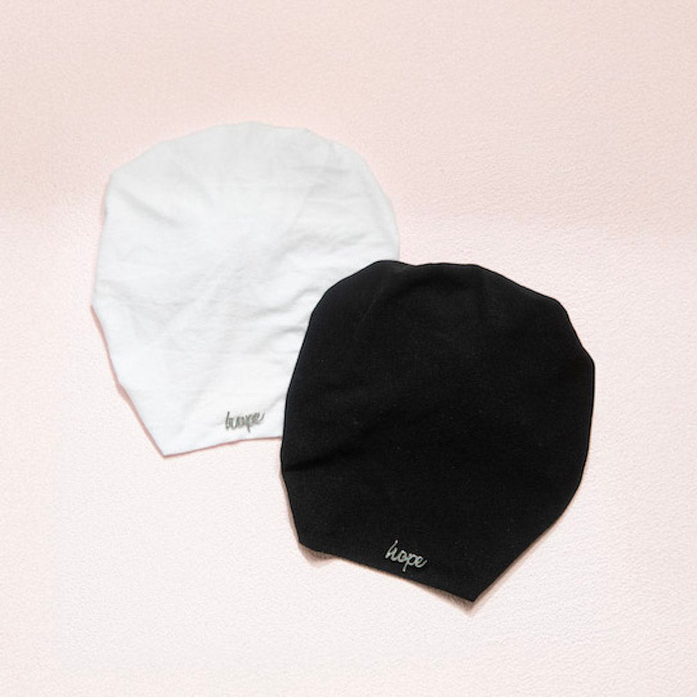 Adult Full Coverage Tube Turban - White