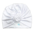 Adult Full Coverage Tube Turban - White