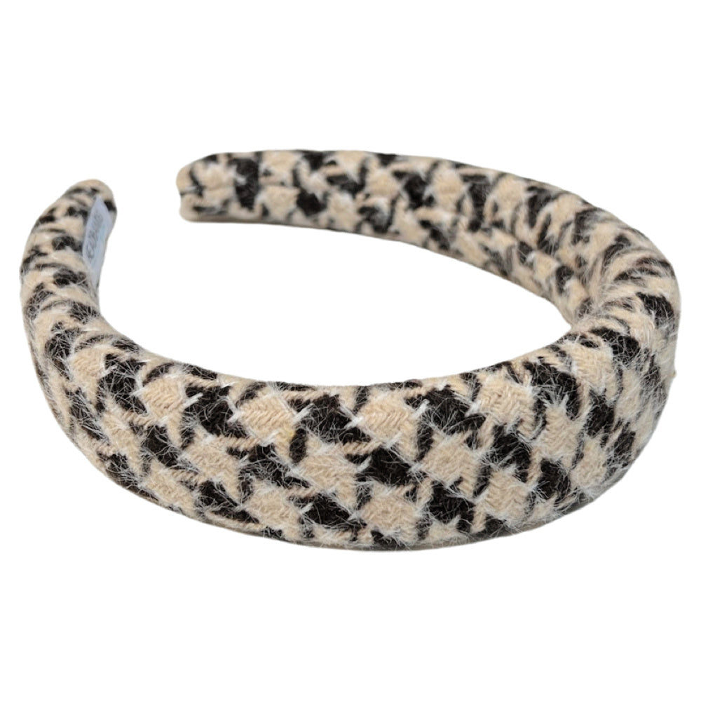 Padded Headband - Houndstooth