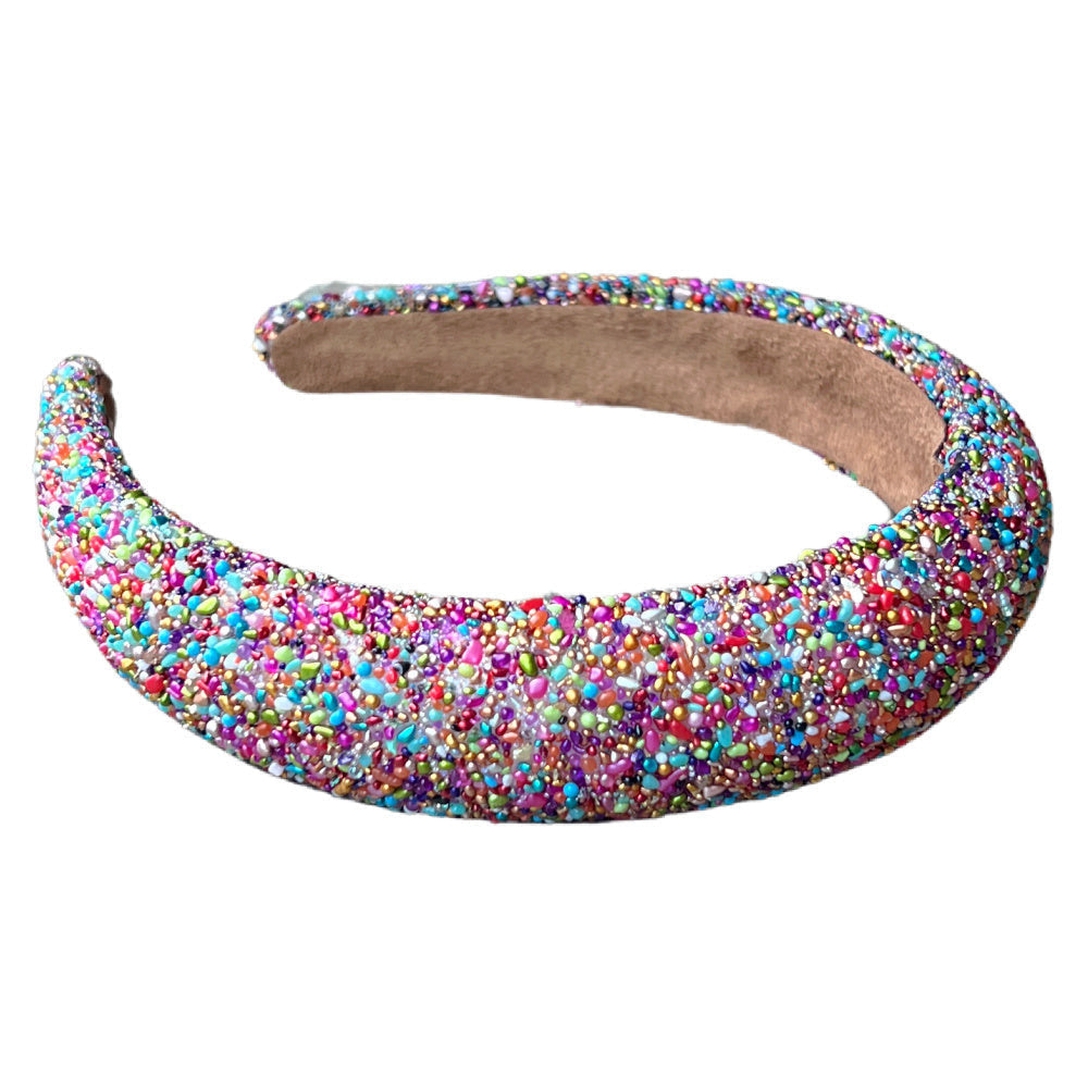 Traditional Headband - Rainbow Dots