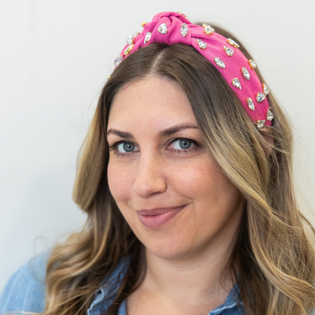 Traditional Woven Headband - Hot Pink