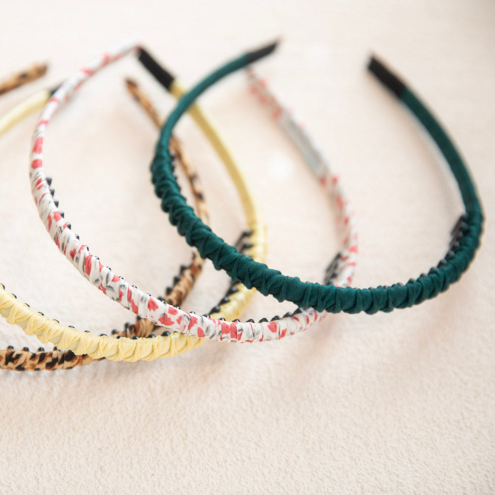Thin Solid Headband - Green
