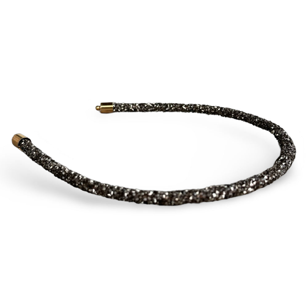 Thin All that Glitters Headband - Black