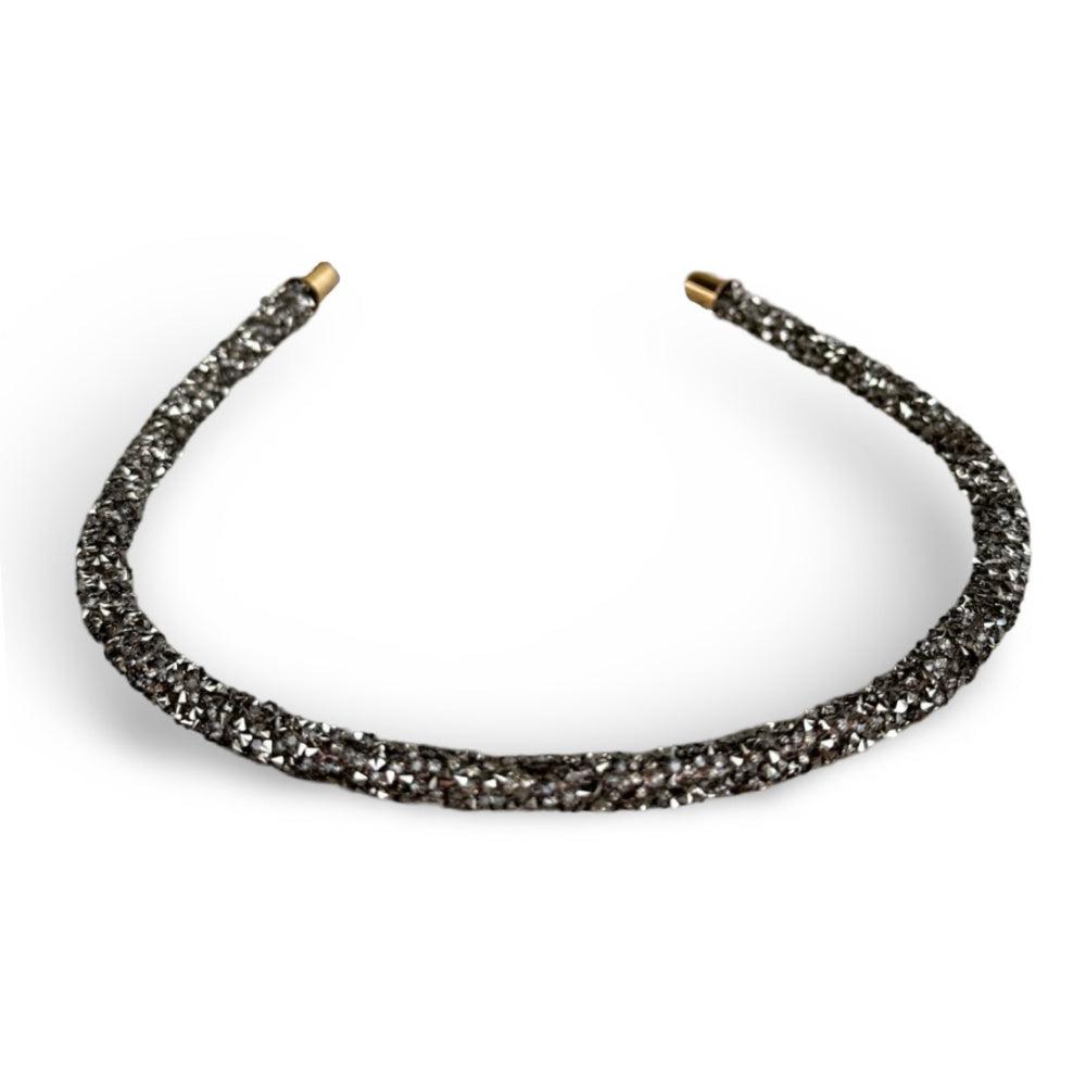 Thin All that Glitters Headband - Black