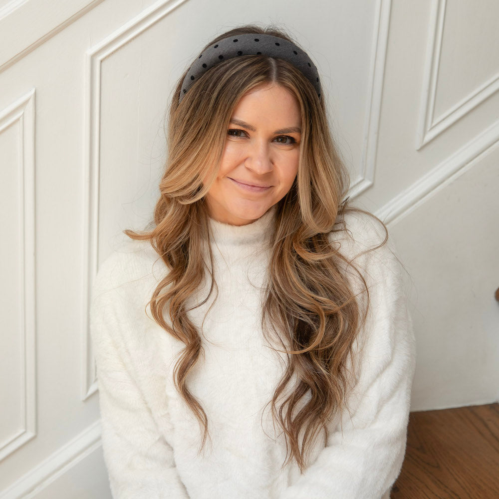 Classic Padded Headband - Polka Dots