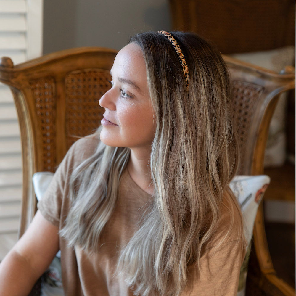 Thin Print Headband - Cheetah