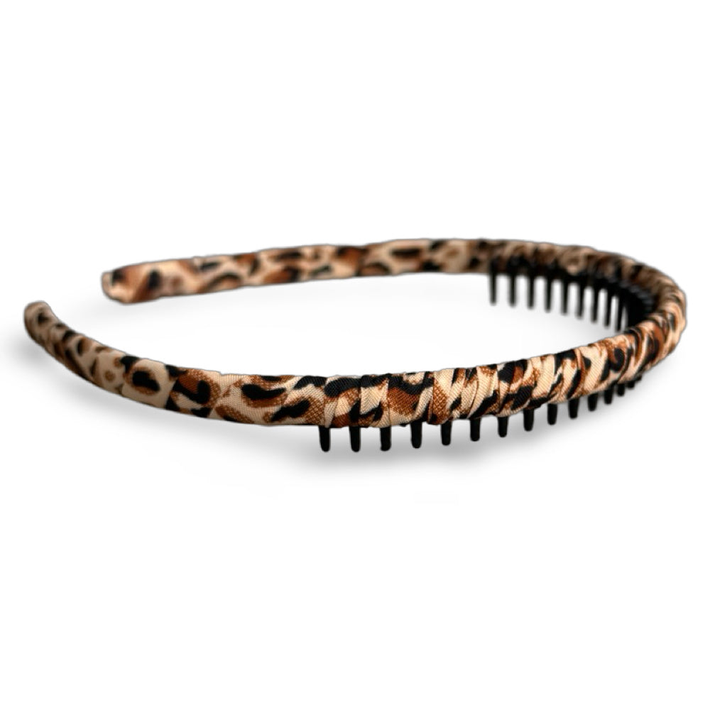 Thin Print Headband - Cheetah