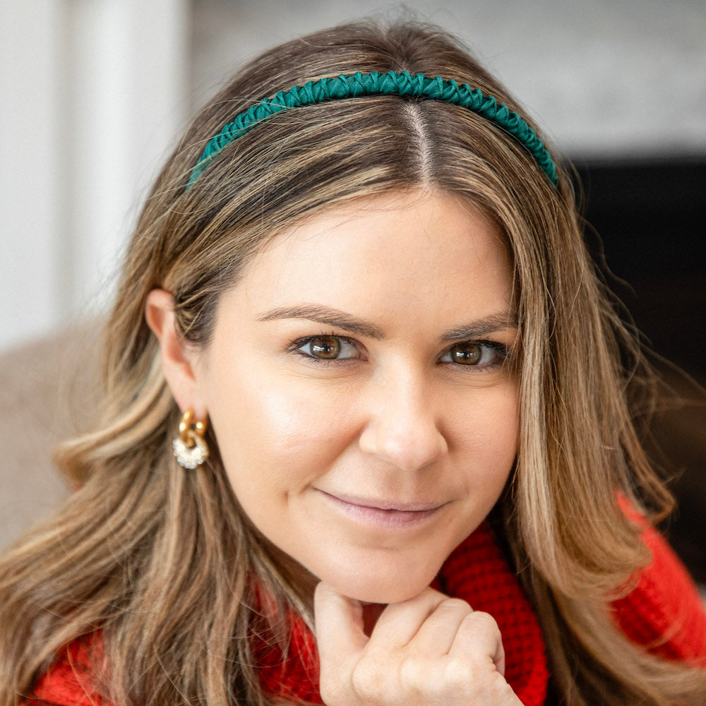 Thin Solid Headband - Green