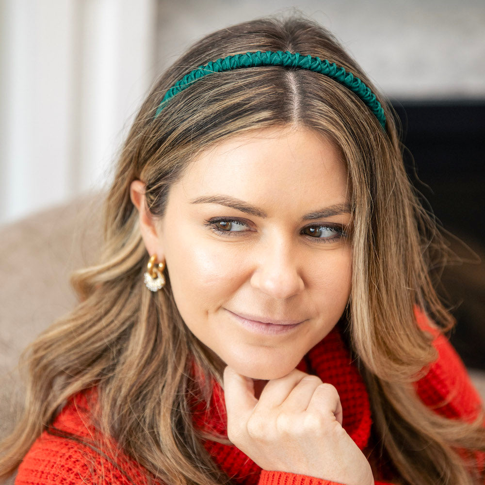 Thin Solid Headband - Green