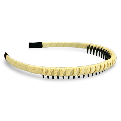 Thin Solid Headband - Pale Yellow