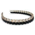 Thin Wavy Headband Set - Black + Clear
