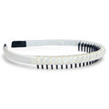 Thin Solid Headband - White