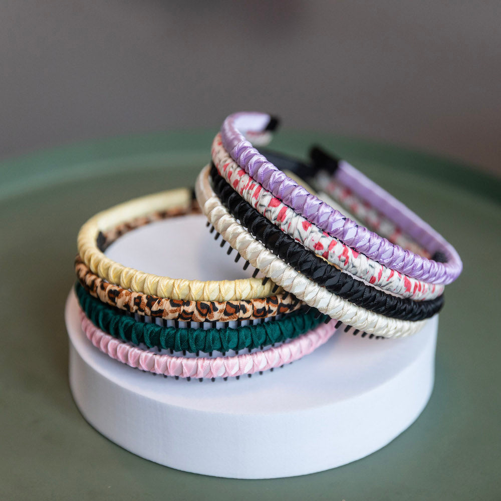 Thin Solid Headband - Purple