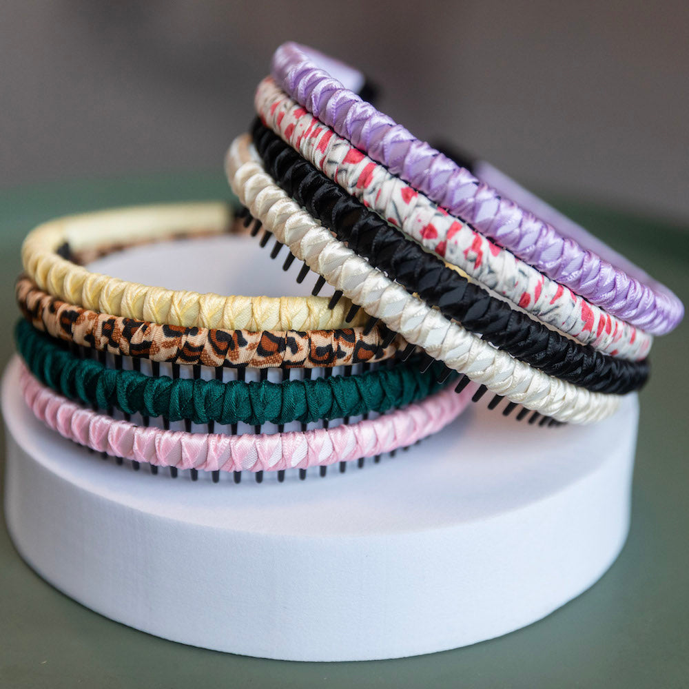 Thin Solid Headband - Purple