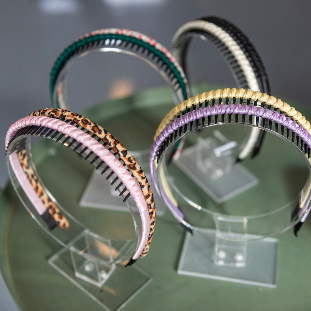 Thin Solid Headband - Pink