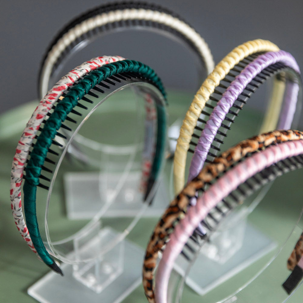 Thin Solid Headband - Pink