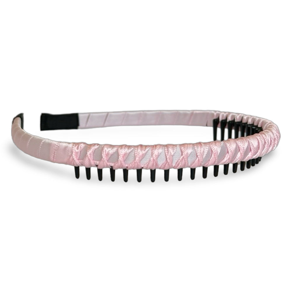 Thin Solid Headband - Pink