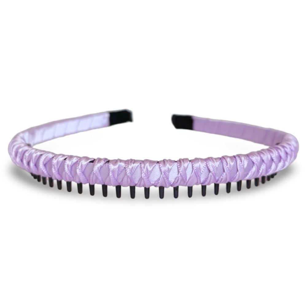 Thin Solid Headband - Purple