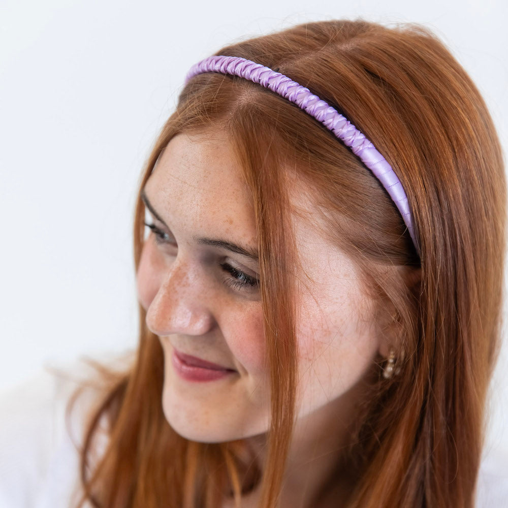 Thin Solid Headband - Purple