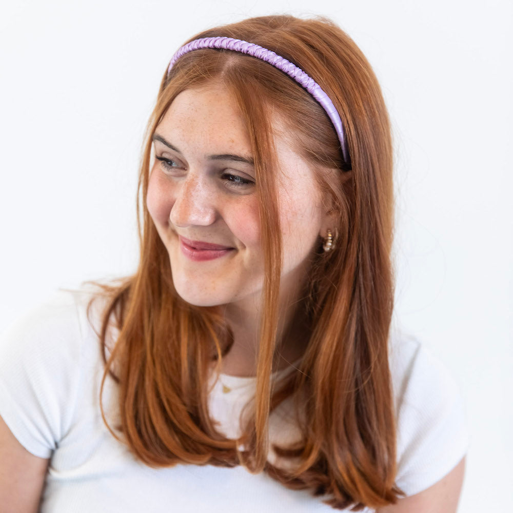 Thin Solid Headband - Purple