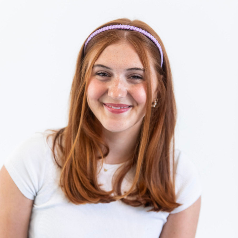 Thin Solid Headband - Purple