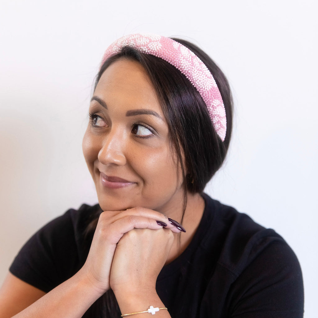 Traditional Headband - Beaded Floral