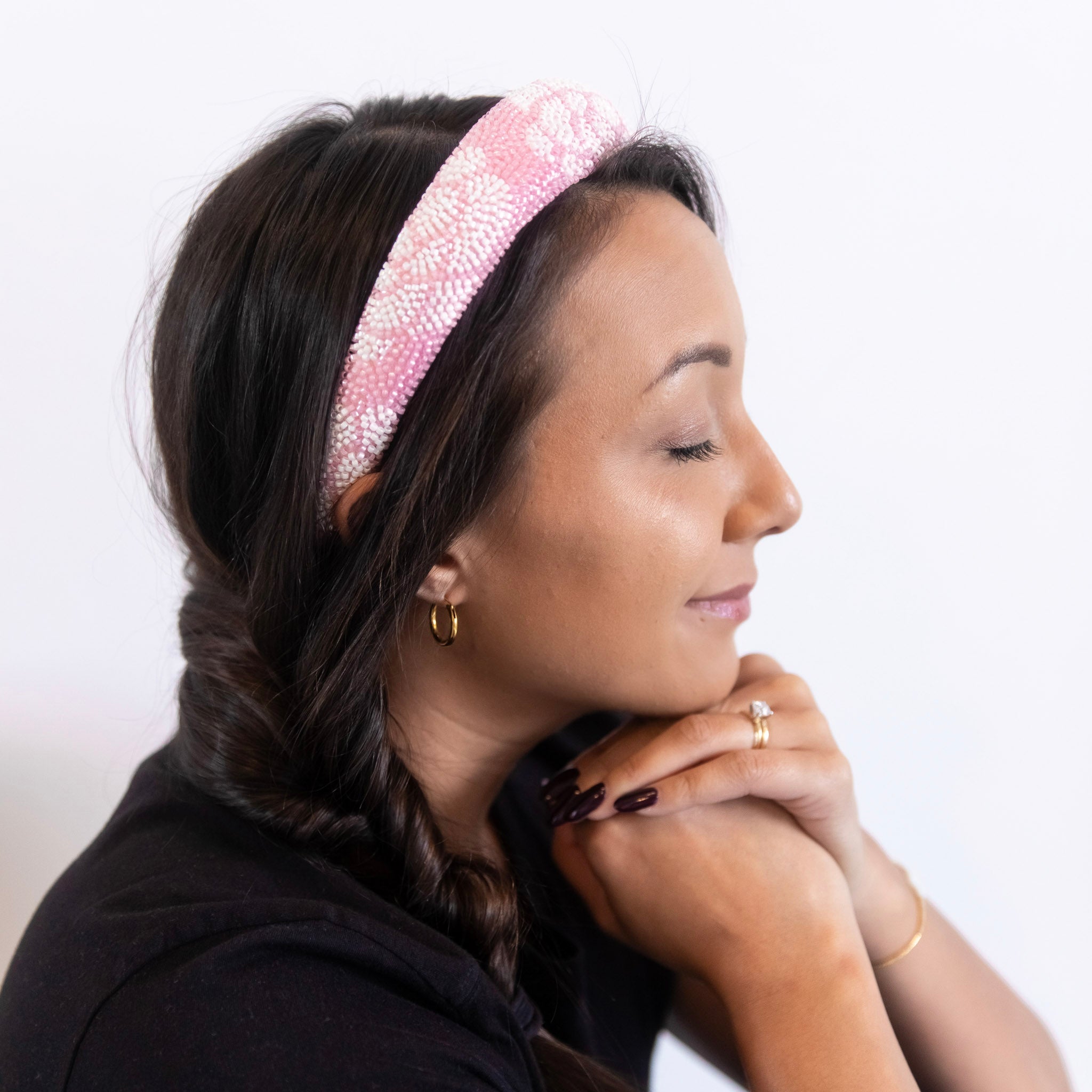 Traditional Headband - Beaded Floral