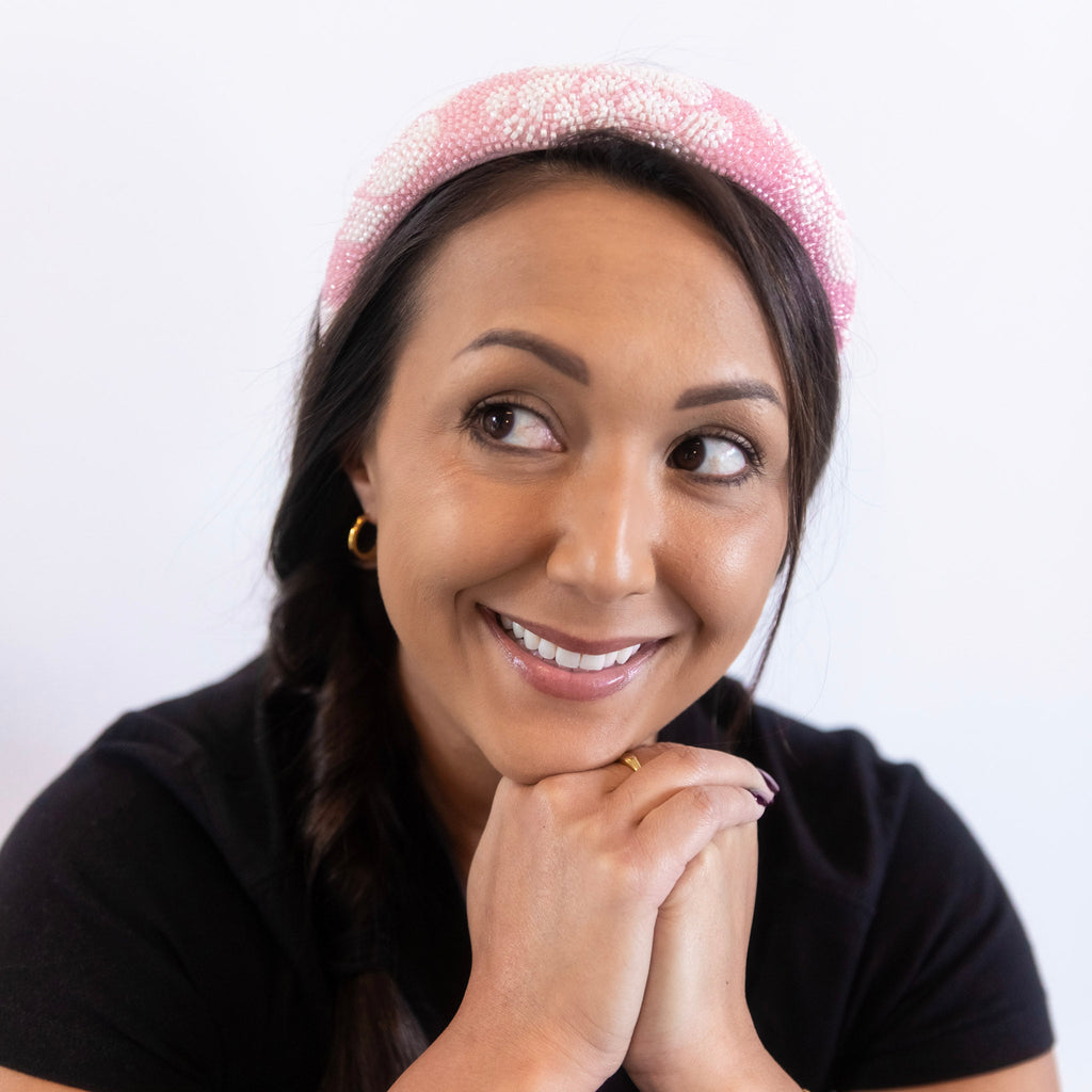 Traditional Headband - Beaded Floral