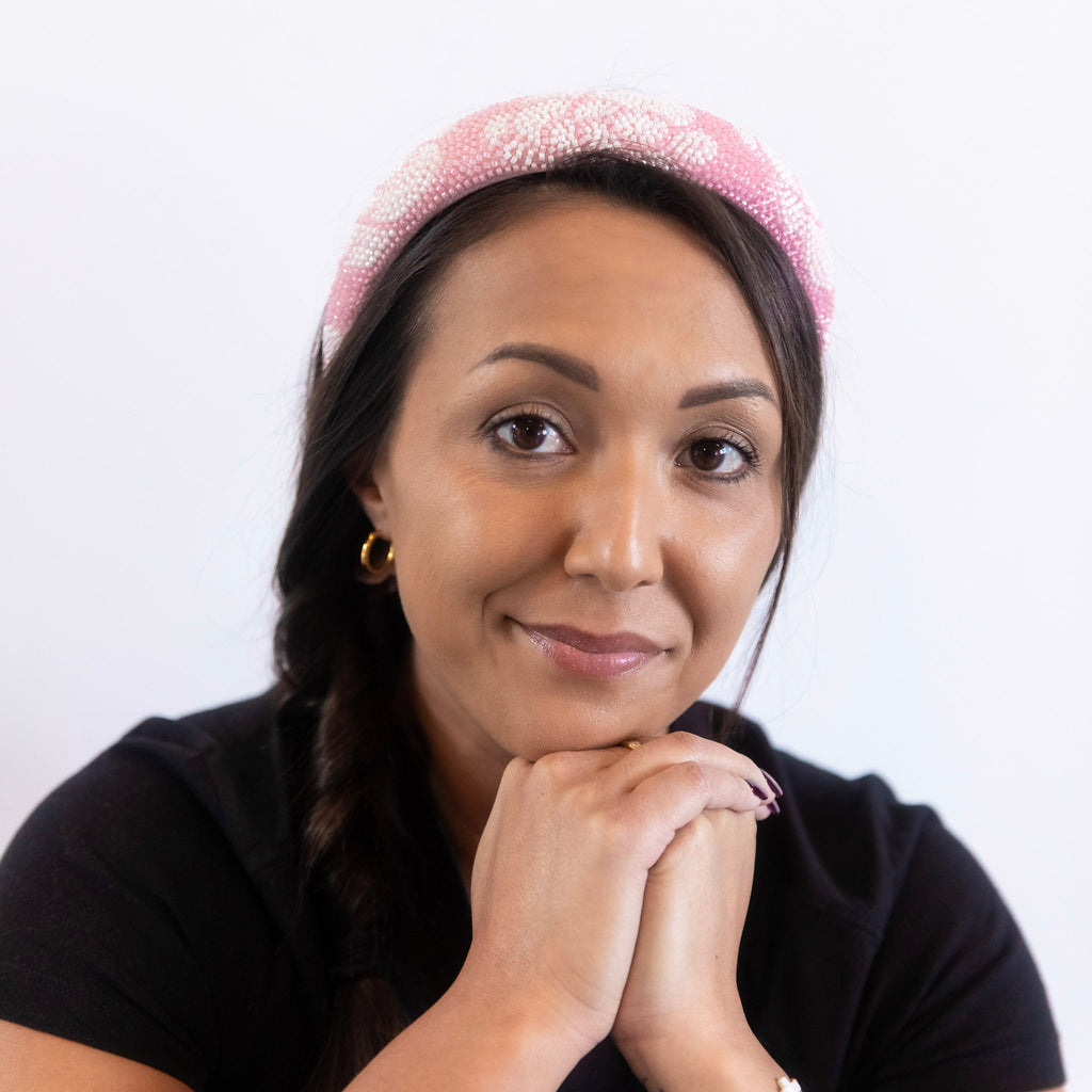 Traditional Headband - Beaded Floral