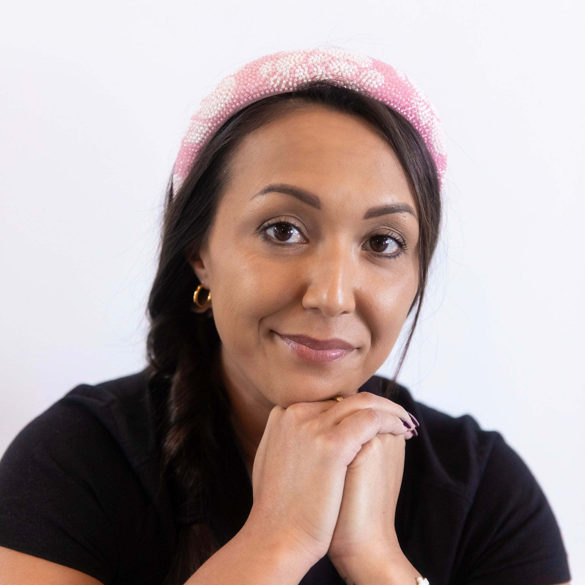 Traditional Headband - Beaded Floral