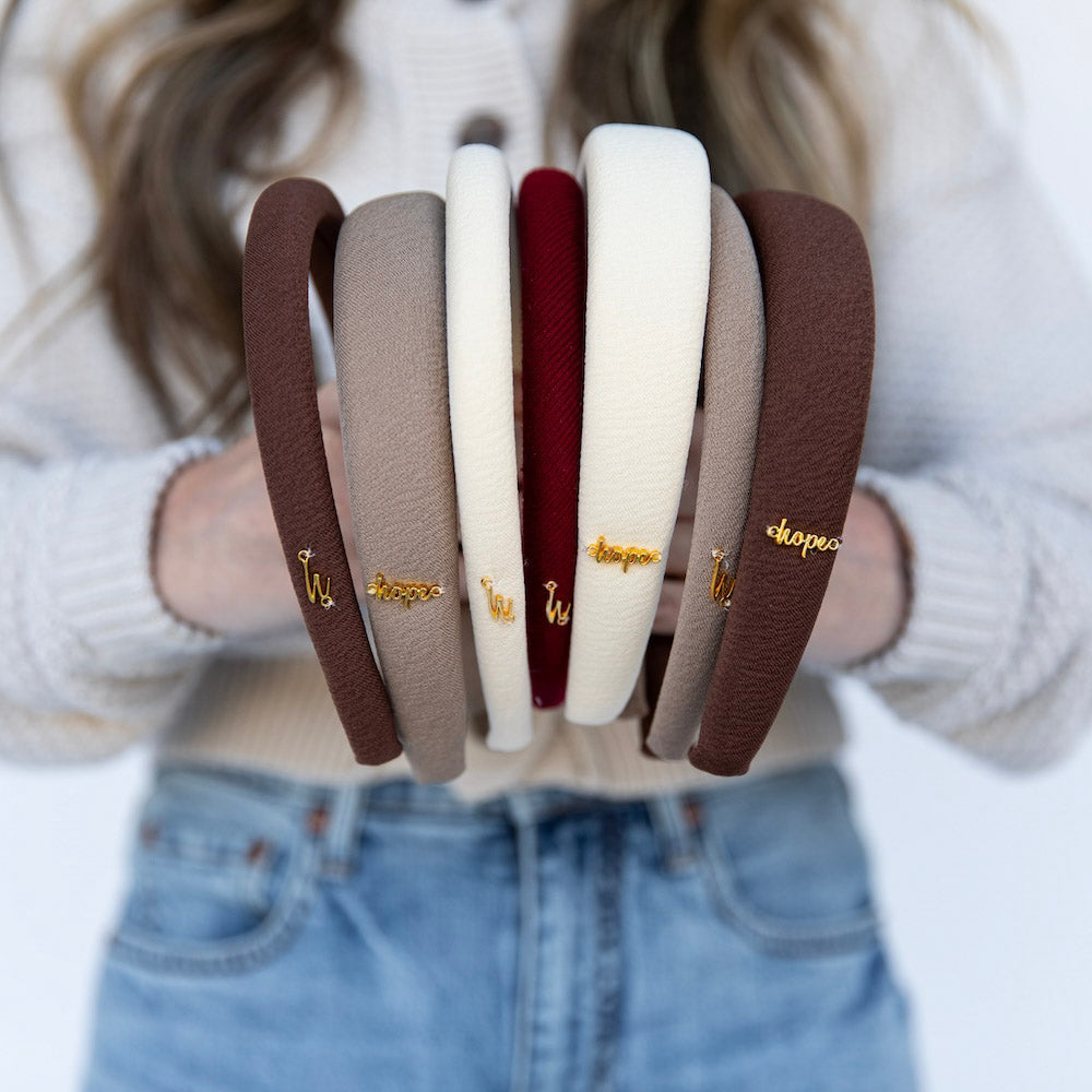 Classic Padded Headband - Cream