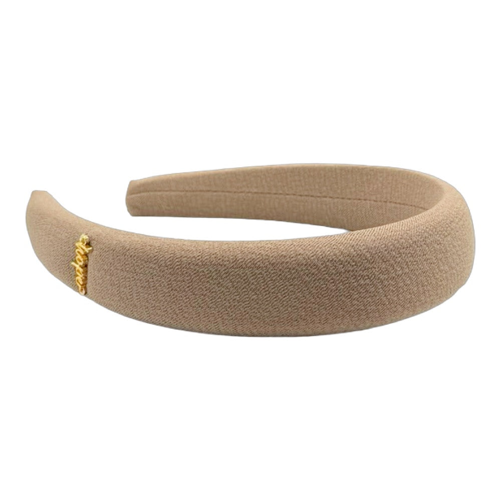 Classic Padded Headband - Light Brown