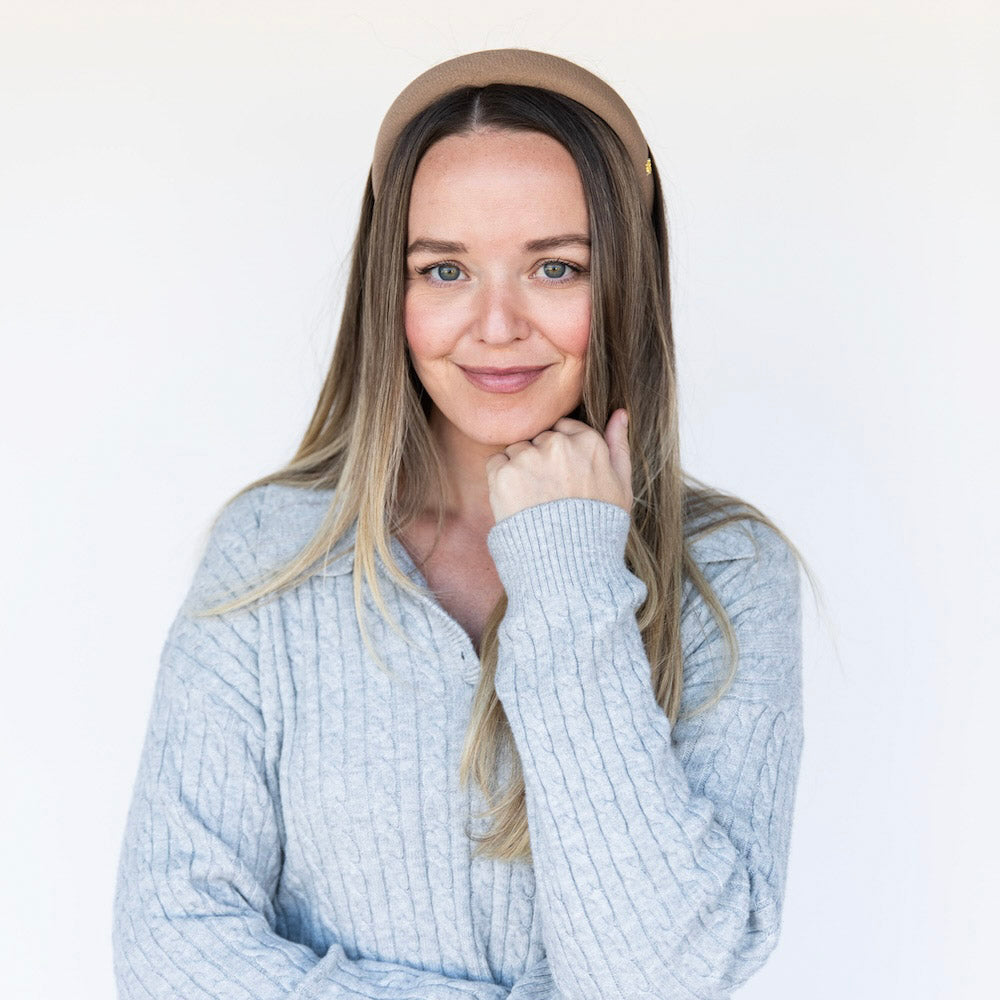 Classic Padded Headband - Light Brown