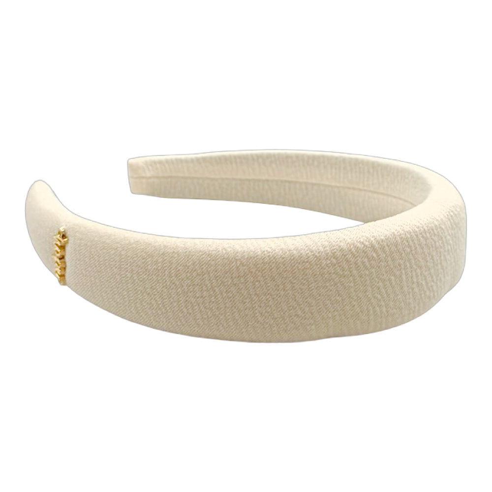 Classic Padded Headband - Cream