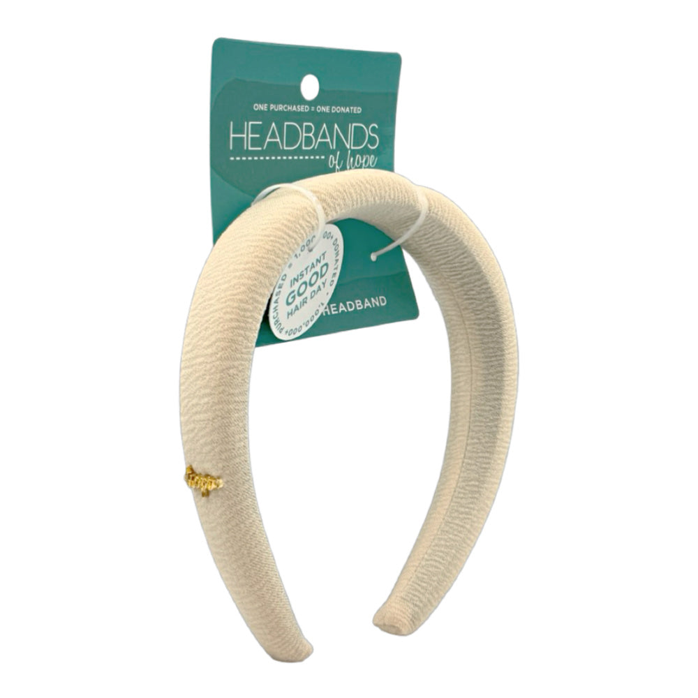 Classic Padded Headband - Cream